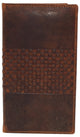 CAZORO RFID941529RHU Vintage Leather Long Bifold Slim Wallet for Women Men