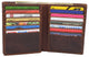 RFID925502RHBD CAZORO Men's Hipster Bifold RFID Blocking Vintage Leather Multi-Card ID Holder European Wallet for Men