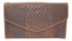 RFID3575RHU RFID Blocking Vintage Leather Women's Slim Flap Checkbook Wallet Clutch Organizer for Women