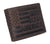 Distressed Vintage Leather Patriot American Flag Wallet -GOD BLESS AMERICA’ RFID Blocking Leather US Flag Men's Bifold Western Style Wallet RFID52HTC_GBA