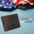 Distressed Vintage Leather Patriot American Flag Wallet -GOD BLESS AMERICA’ RFID Blocking Leather US Flag Men's Bifold Western Style Wallet RFID52HTC_GBA