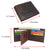 Distressed Vintage Leather Patriot American Flag Wallet -GOD BLESS AMERICA’ RFID Blocking Leather US Flag Men's Bifold Western Style Wallet RFID52HTC_GBA
