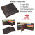 Distressed Vintage Leather Patriot American Flag Wallet -GOD BLESS AMERICA’ RFID Blocking Leather US Flag Men's Bifold Western Style Wallet RFID52HTC_GBA