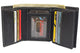 RFID1107BF Vintage Buffalo Leather Men's RFID Trifold Wallet With Double ID Windows