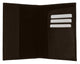 601CF BLIND/Leather Passport wallet with Card holder-[Marshal wallet]- leather wallets