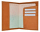 601CF USA-IMPRINT/Leather Passport wallet with Card holder-[Marshal wallet]- leather wallets