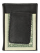 80 Bifold Credit Card Holder with Snap Button Closure-[Marshal wallet]- leather wallets