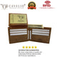 Wallet for Men RFID Blocking Leather Bifold Double ID Flap Wallet USA Series Gift Box RFID53HU