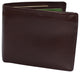 RFID Blocking Men's Double Center Flap Bifold Genuine Leather Wallet 631852
