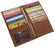RFID CN 1529 Swiss Marshall RFID Blocking Genuine Leather Mens Long ID 17 Credit Card Security Wallet Colors