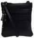 CN0909 Luxury Womens Multiple Zipper Purse Crossbody Shoulder Handbag Premium Genuine Leather Ladies