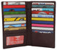 Genuine Leather Long Bifold Credit Card Wallet with RFID Blocking 631529