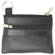 PT003 Genuine Leather Change Purse with Key Ring
