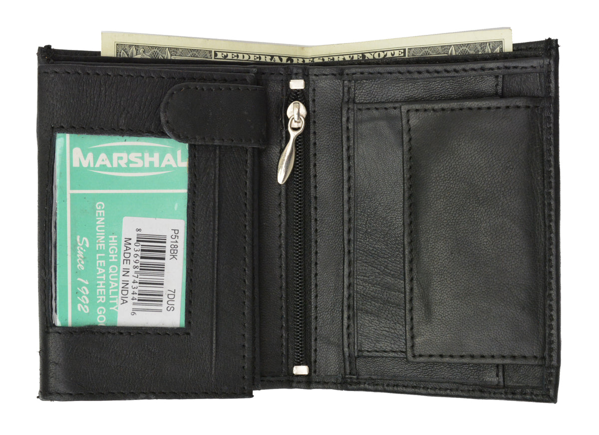 Men's Premium Leather European Wallet P 518 Marshalwallet