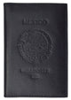 Mexico Passport Cover Genuine Leather Travel Wallet with Emblem Embossed Pasaporte 151 BLIND Mexico-[Marshal wallet]- leather wallets