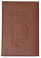 Genuine Leather Passport Wallet, Cover, Holder with British Emblem Embossed for International Travel 151 BLIND UK-[Marshal wallet]- leather wallets