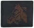 Men's Horse Printed Logo Genuine Leather RFID Blocking Bifold Wallet /53HTC Horse