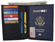 RFID Blocking Leather Passport Holder Wallet Cover Case Travel For Men and Women RFID751-[Marshal wallet]- leather wallets