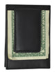 89BK/Credit Card ID Holder Genuine Leather Mens Money Clip Wallet-[Marshal wallet]- leather wallets