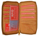 MarshalÂ® Genuine Leather Zip Around Credit Card Organizer Wallet with Id Window RFID 729-[Marshal wallet]- leather wallets