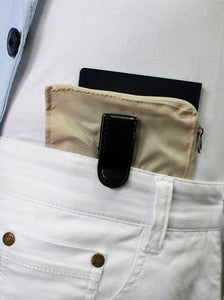 VS SKTB 004/Clip Wallet Safe Front Pocket for Travel-[Marshal wallet]- leather wallets