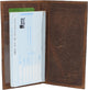 CAZORO Premium Vintage Leather RFID Blocking Slim Checkbook Cover Wallet RFID600156HTC