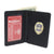 Marshal Leather ID Wallet Case with Badge Holder for Police Officer Family Member, Black 2544TABK