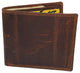 RFID920060RHBD RFID Blocking Slim Thin Bifold Credit Card ID Vintage Leather Wallet for Men Box