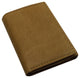 RFID621107TN Marshal RFID Protected Men's Cowhide Leather Trifold Wallet with 9 Card Slots 2 Note Pocket & 2 ID Windows