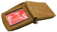 RFID621556TN Men's Zip Around RFID Blocking Genuine Leather Outside ID Bifold Tan Wallet for Men
