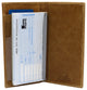 RFID620156TN Marshal Cowhide Leather Basic Checkbook Cover RFID Blocking for Men Women