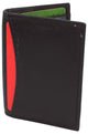 RFID510027 RFID Blocking Slim Card Wallet Bifold Card Case Genuine Leather Front Pocket Wallet Minimalist Credit Card Holder