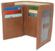 Leather RFID Blocking Trifold Credit Card Mens Wallet W/Outside ID Window & Box RFID521355