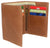 Leather RFID Blocking Trifold Credit Card Mens Wallet W/Outside ID Window & Box RFID521355