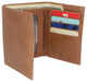 RFID Blocking Premium Leather Black Classic Trifold Credit Card ID Wallet Box RFID520055