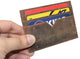 CAZORO Men's Vintage Leather Minimalist Card Case Front Pocket Wallet for Men