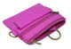 8101 CF Women Genuine Leather Triple Zipper Small Wallet Change Coin Purse Holder with Front Snap Pocket