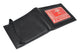 RFID49 Marshal Genuine Leather Slim Bifold Exterior ID Card Holder Wallet with Elastic Band Closure