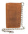 RFID Blocking Men's Biker Vintage Brown Genuine Leather Long Tri-fold Chain Wallet RFID1646HCH