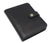 Leather RFID Blocking Bifold Shield Badge ID Holder with Snap Closure 2549TABK