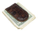 Men's Slim Croco Leather Strong Magnetic Money Clip 812CR