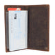 American Flag Checkbook Cover Vintage Leather Patriot Cowboy Wallet for Men  RFID156HTC_USA