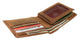 Marshal Men's Bifold Vintage Leather RFID Blocking Wallet Embossed Designs RFID52HTC