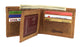 Marshal Men's Bifold Vintage Leather RFID Blocking Wallet Embossed Designs RFID52HTC