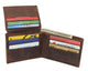 Western Design Genuine Leather RFID Blocking Cowboy Bifold Wallets for Men RFID53HTC