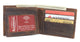 Western Design Genuine Leather RFID Blocking Cowboy Bifold Wallets for Men RFID53HTC