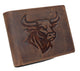 Western Design Genuine Leather RFID Blocking Cowboy Bifold Wallets for Men RFID53HTC