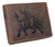 Western Design Genuine Leather RFID Blocking Cowboy Bifold Wallets for Men RFID53HTC