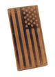 American Flag Checkbook Cover Vintage Leather Patriot Cowboy Wallet for Men  RFID156HTC_USA