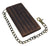 RFID Blocking Men's Biker Vintage Brown Genuine Leather Long Tri-fold Chain Wallet RFID1646HCH